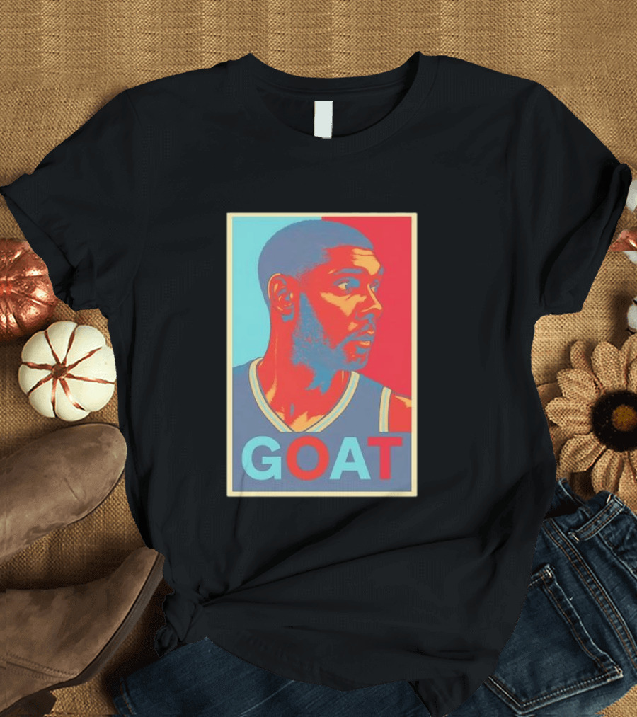 GOAT Tim Duncan San Antonio Spurs T-Shirt