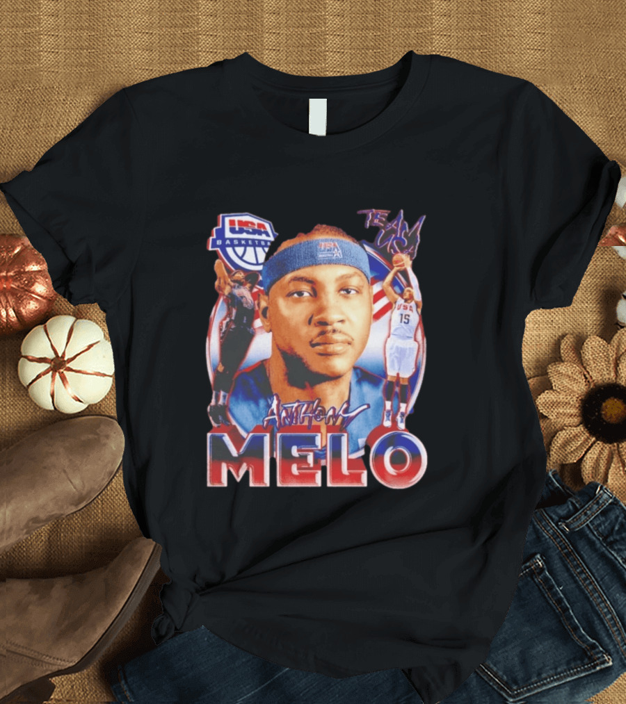 USA Basketball Team Anthony Melo Carmelo Anthony Player Team USA T-Shirt