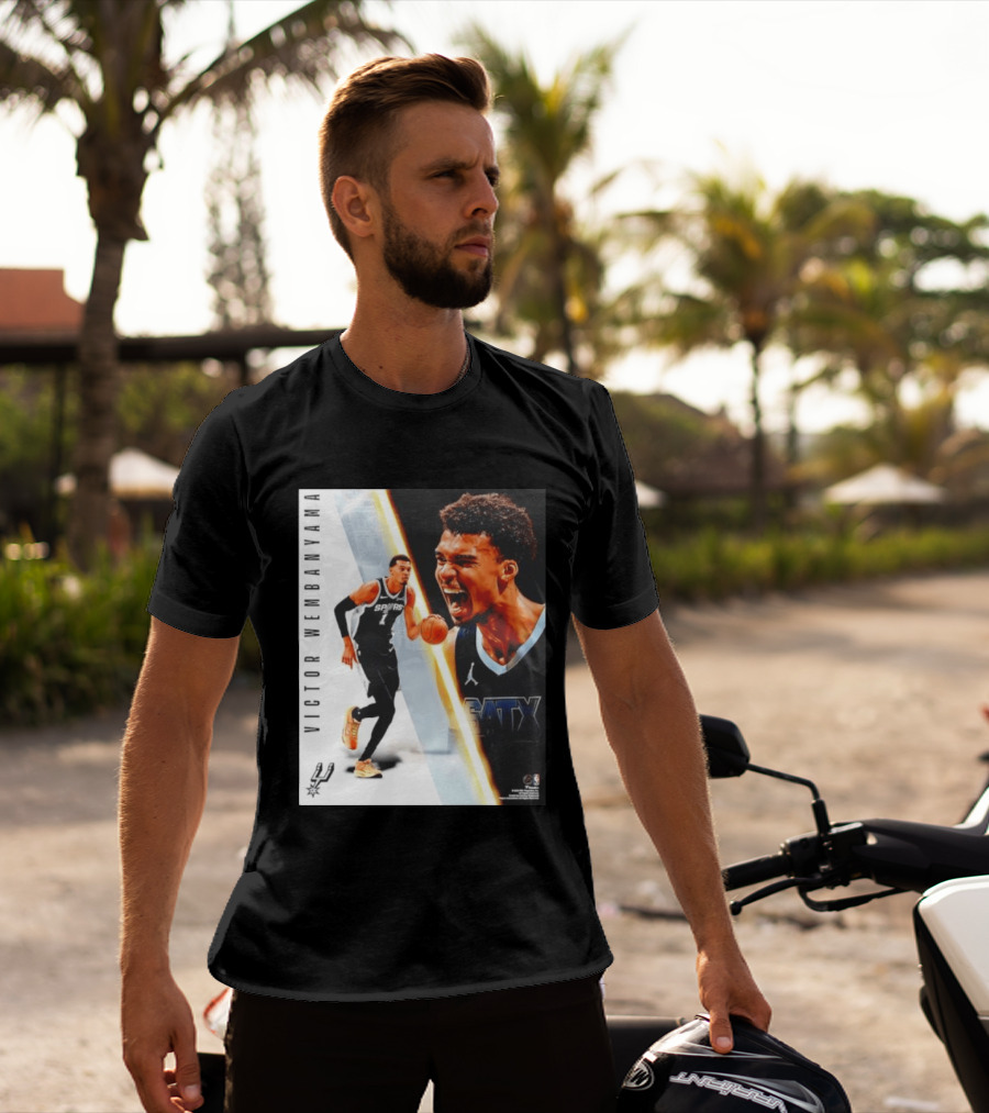 Victor Wembanyama San Antonio Spurs SATX Radiance Collage T-Shirt