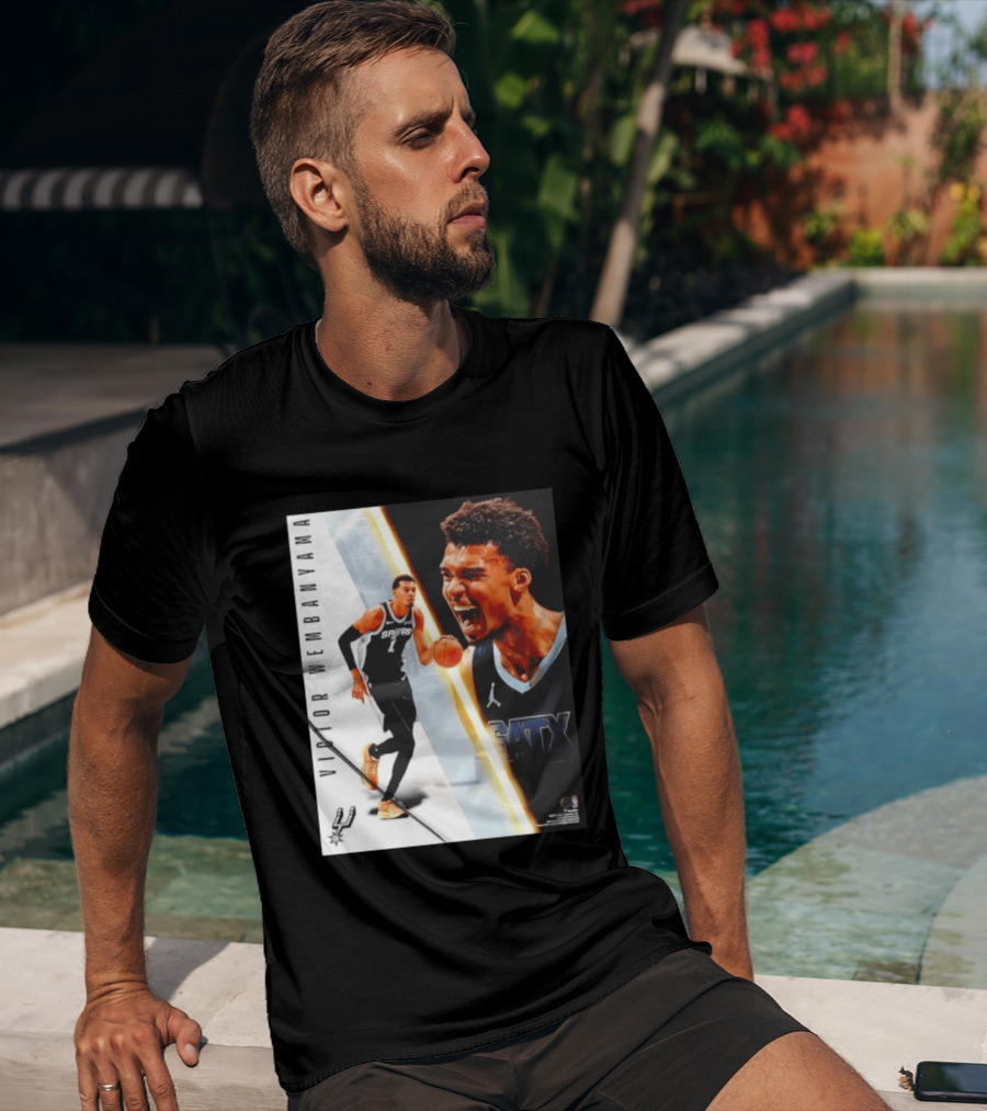 Victor Wembanyama San Antonio Spurs SATX Radiance Collage T-Shirt