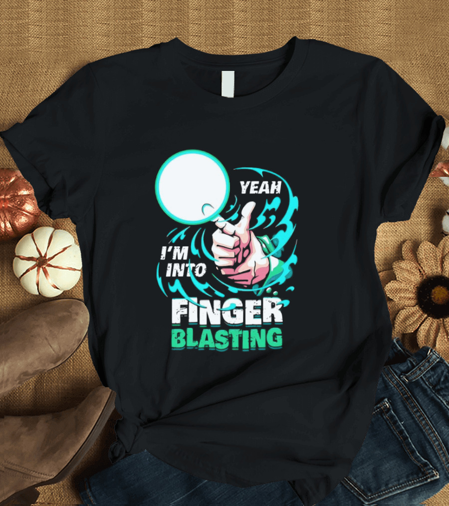 Yeah I Am Into Finger Blasting Cartoon Thumbs Up Spiral T-Shirt