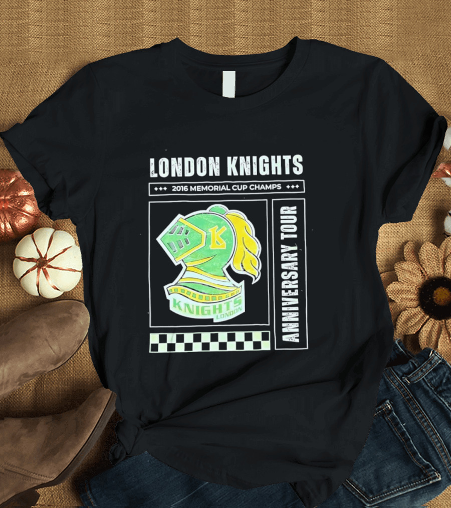 London Knights 2016 Memorial Cup Champs Anniversary Tour T-Shirt