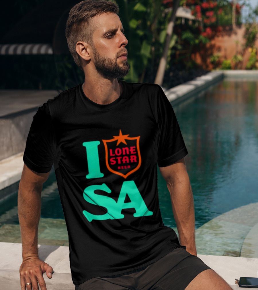 Lone Star Beer I Love San Antonio USA Texas T-Shirt