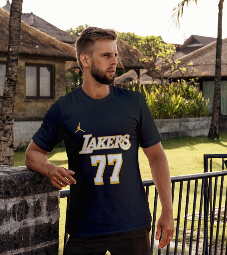 Luka Doncic Lakers 77 Jordan T-Shirt