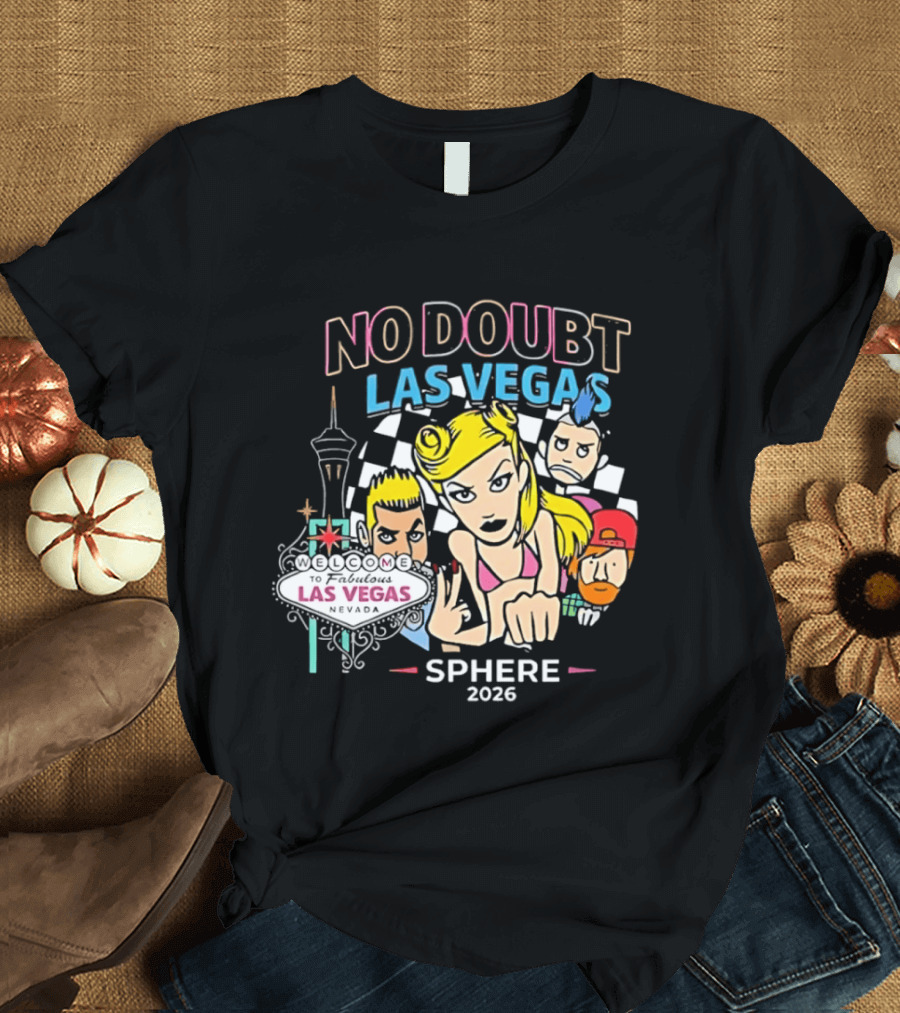 No Doubt Las Vegas Sphere 2026 Concert Merchandise T-Shirt