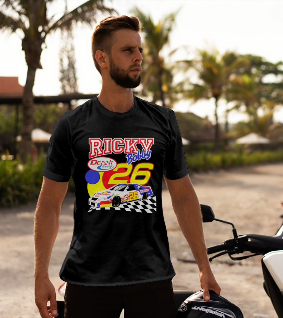 Ricky Bobby Dennit Racing 26 Wonder Talladega Nights Car T-Shirt