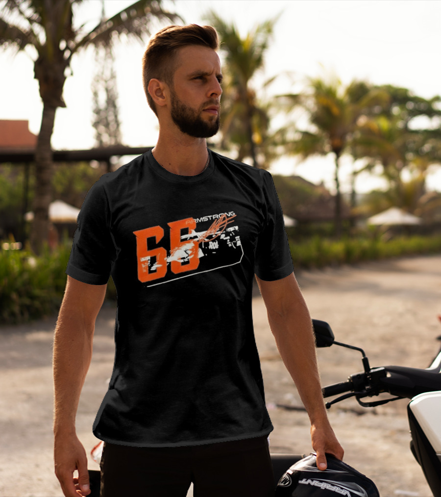 Armstrong 66 Racing Number With Dynamic Speed Lines T-Shirt