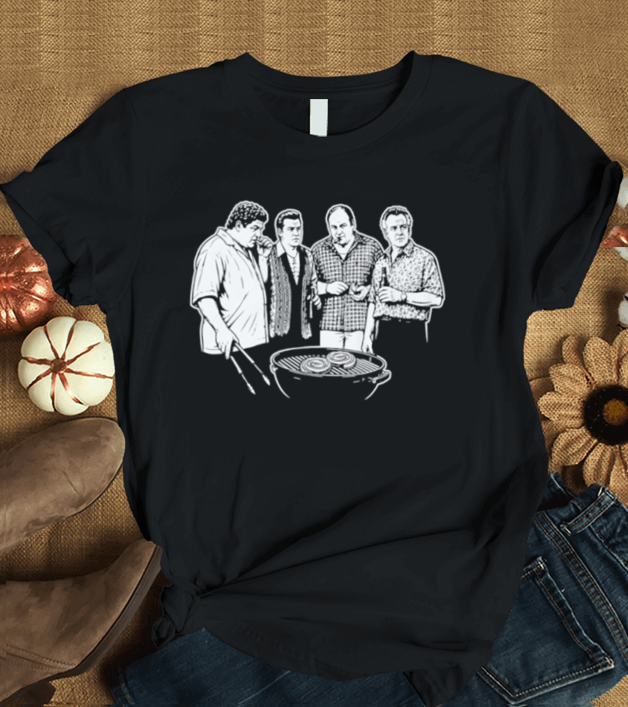 North Jersey BBQ Sopranos Parody Mobster Grill Crew T-Shirt