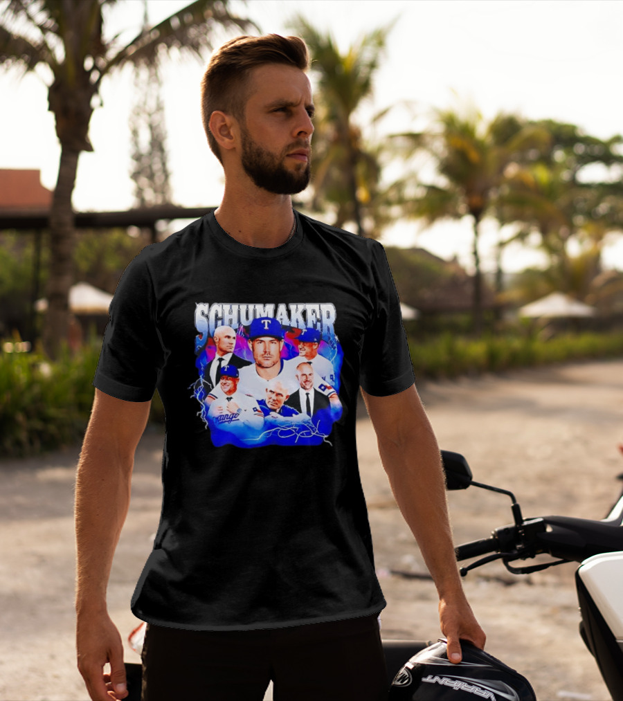 Skip Schumaker Texas Baseball Collage T-Shirt