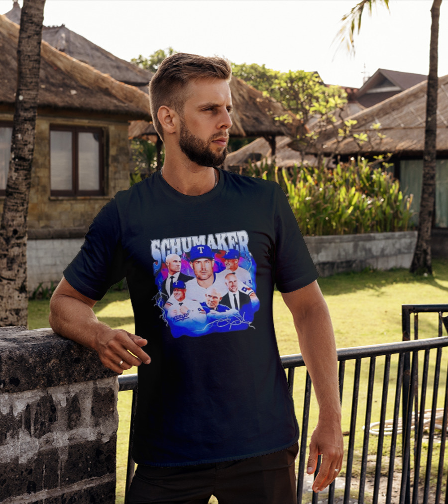 Skip Schumaker Texas Baseball Collage T-Shirt