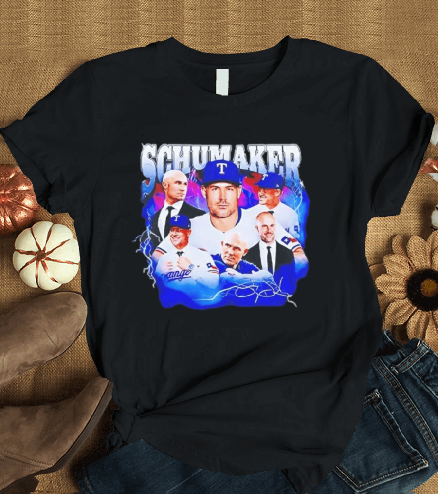 Skip Schumaker Texas Baseball Collage T-Shirt