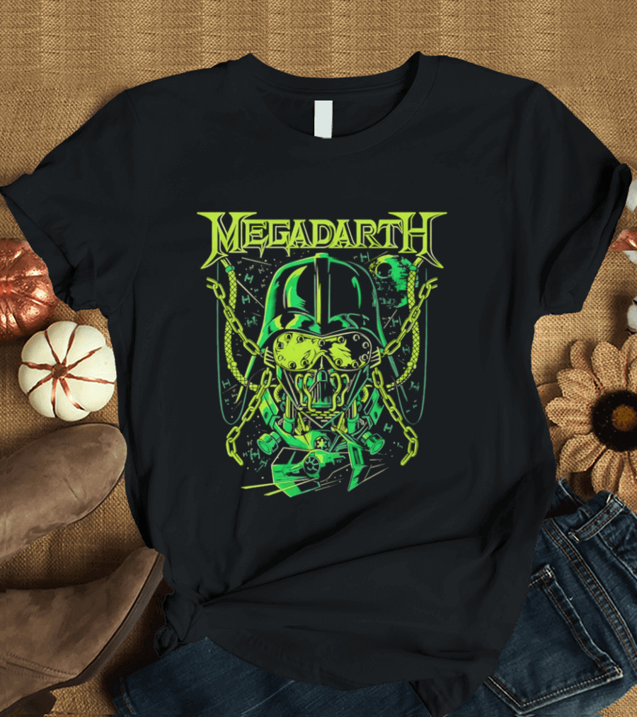 Star Wars Darth Vader Megadarth Helmet Space Iconic Mashup T-Shirt