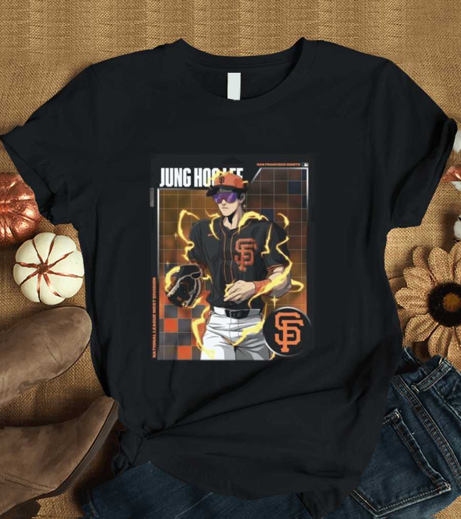 Jung Hoo Lee San Francisco Giants National League West Division Super Saiyan T-Shirt