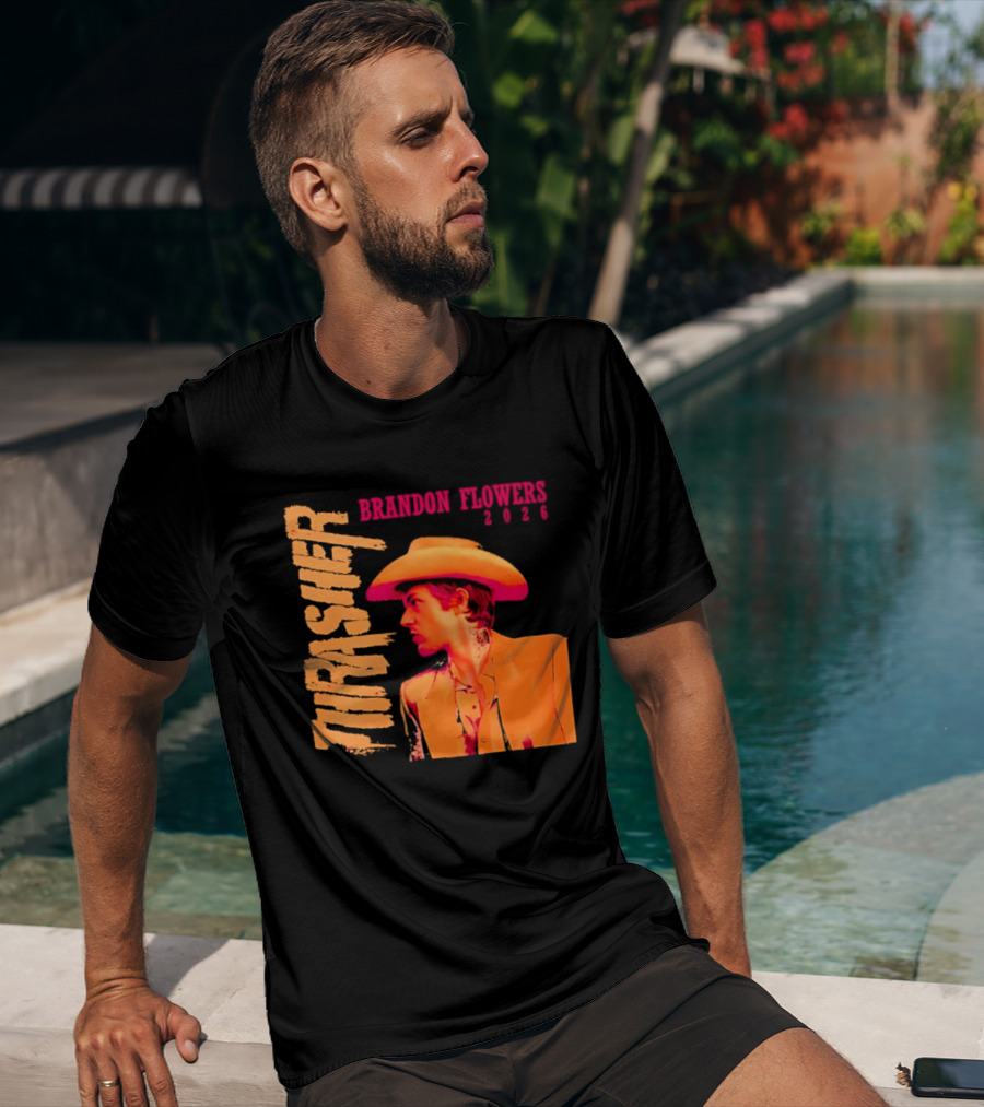 Brandon Flowers Thrasher 2026 Cowboy T-Shirt