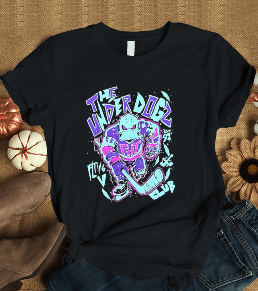 Anaheim Ducks The Underdogs FMH Flying House Club Hockey Player T-Shirt