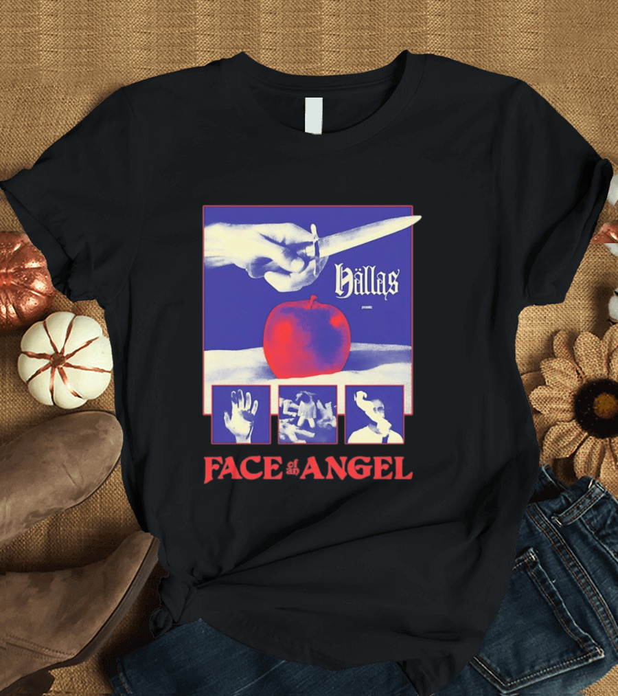 Hallas Face Of An Angel Album Heavy Metal Rock Band Music T-Shirt