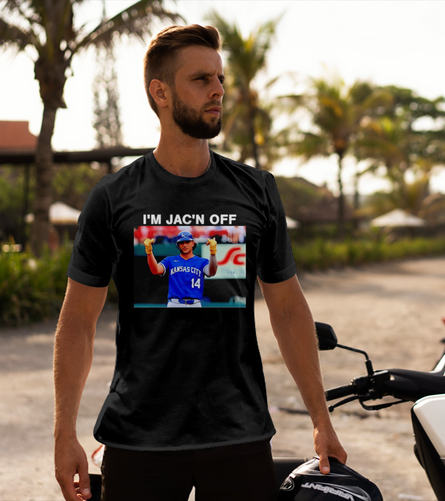 Kansas City Baseball Jac Caglianone Number 14 I'm Jac'n Off T-Shirt