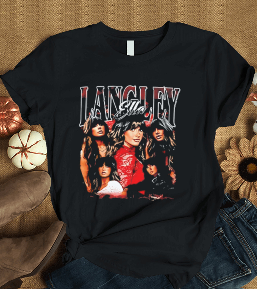 Ella Langley 90s Bootleg Style Retro Portraits T-Shirt