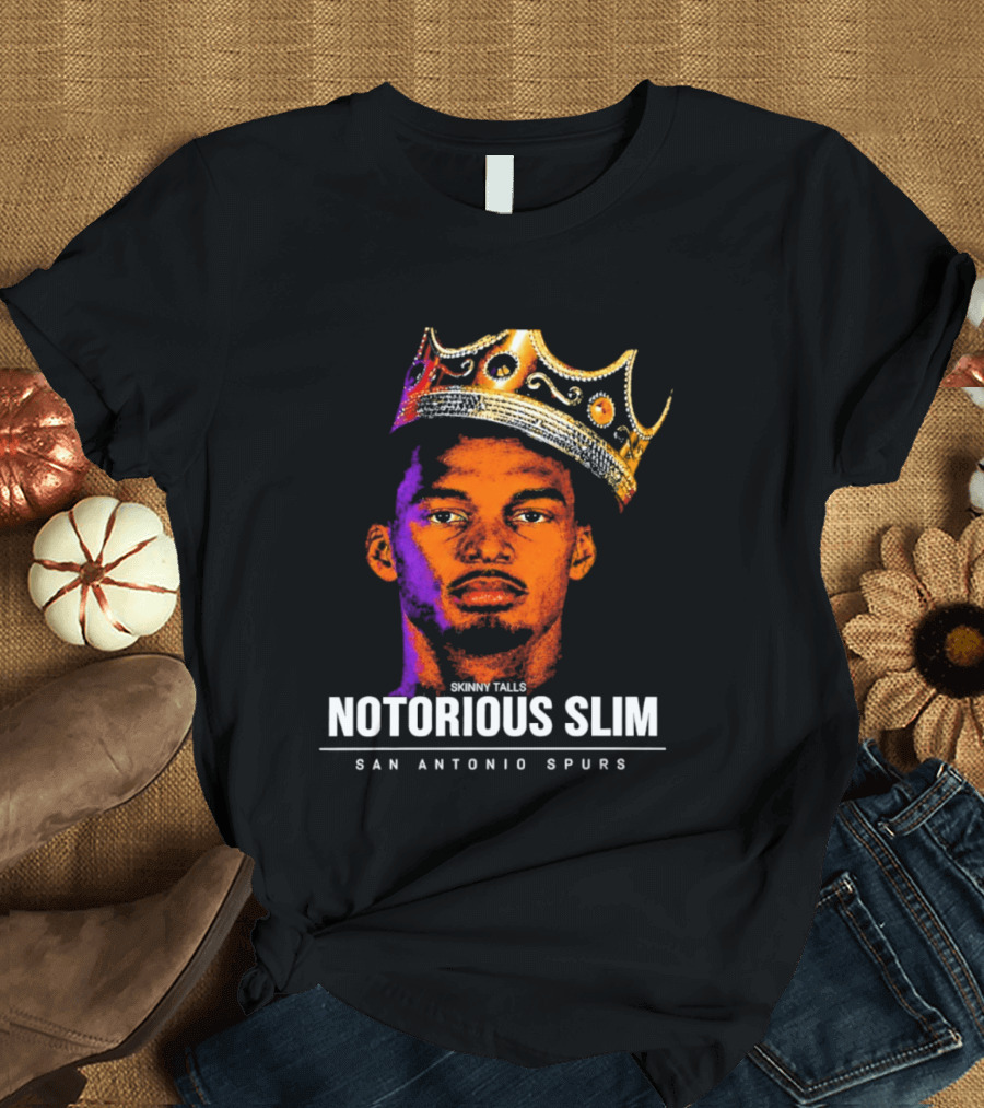 San Antonio Spurs Notorious Slim King Victor Wembanyama Basketball Star T-Shirt