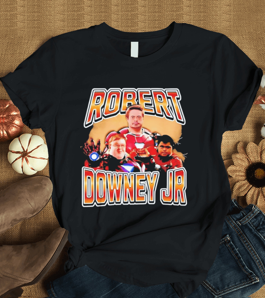 Robert Downey Jr Iron Man Mashup T-Shirt