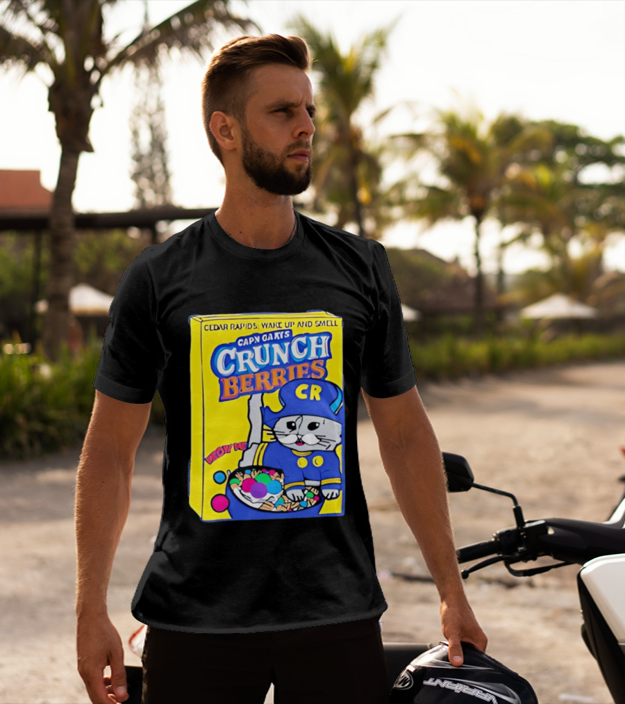 Cedar Rapids Wake Up And Smell Capn Oats Crunch Berries T-Shirt