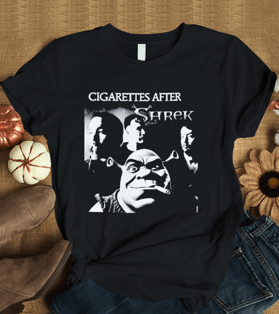 Cigarettes After Shrek Smoking Smutty Memories T-Shirt