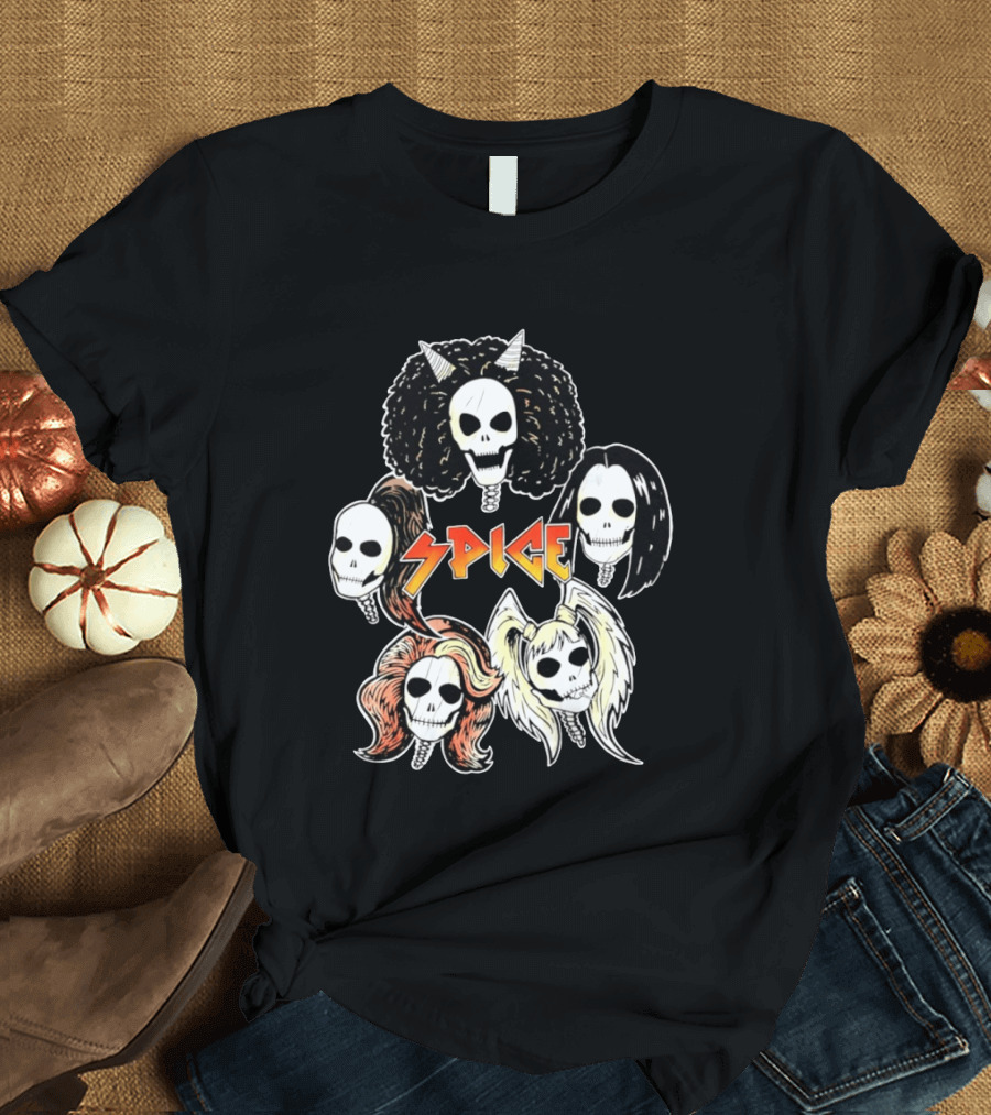 Spice Girls Skull Halloween Rock T-Shirt