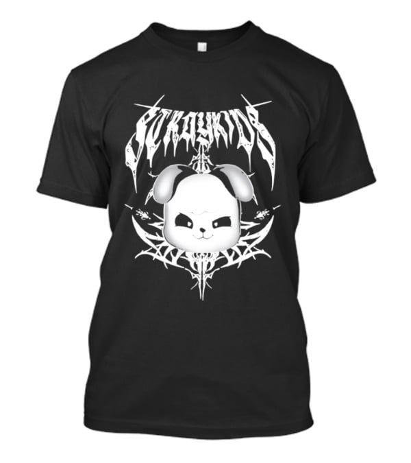 PuppyM Stray Kids Death Metal Style Band T-Shirt