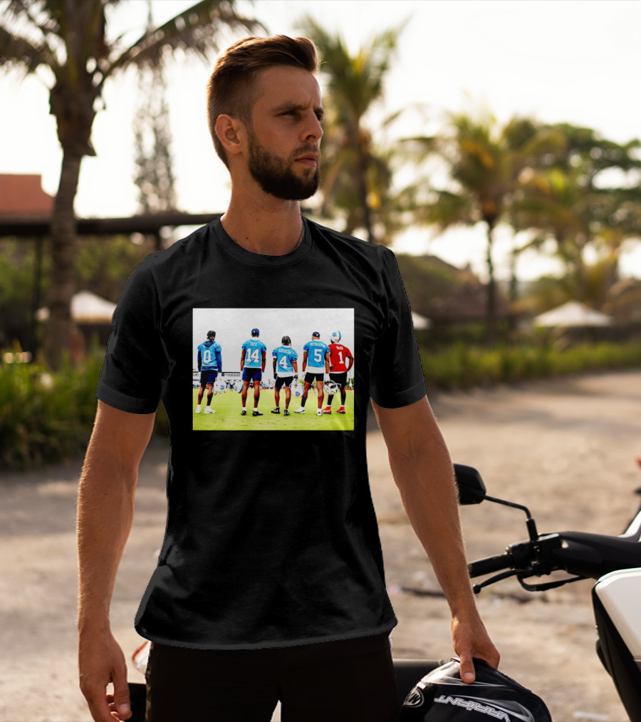 Treylon Burks Tate Robinson Ayomanor Ward Tennessee Titans Football Training Jersey Players T-Shirt