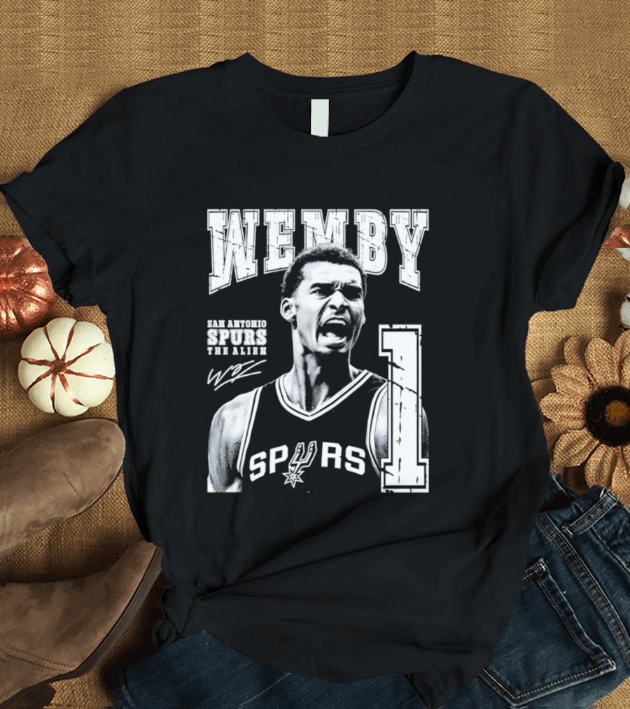 Wemby San Antonio Spurs The Alien 1 Victor Wembanyama Basketball T-Shirt