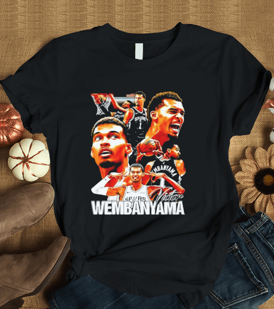 Victor Wembanyama Spurs Basketball Hero Collection T-Shirt