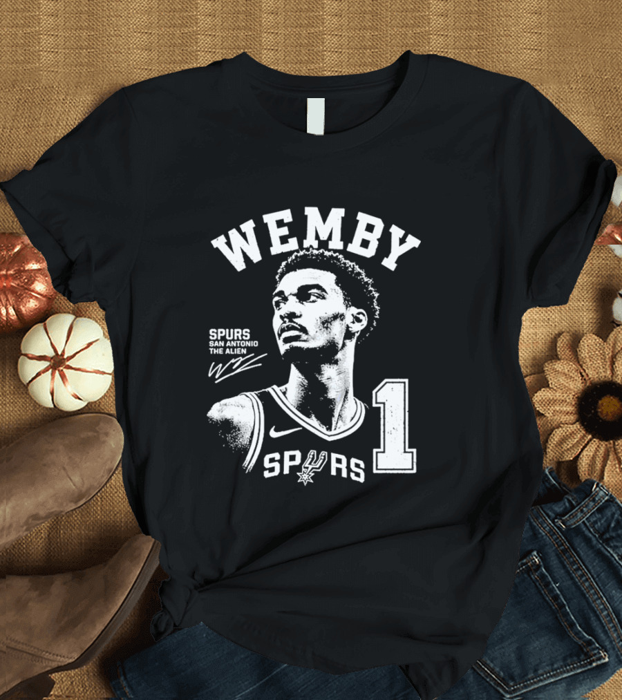 Wemby Victor Wembanyama Spurs The Alien 2026 Basketball Nba San Antonio 1 T-Shirt