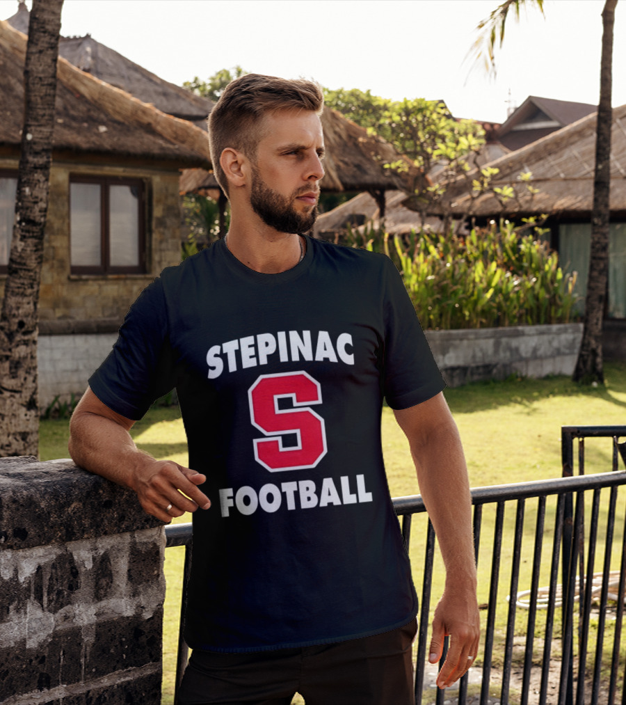 Stepinac Football Red S Bold Lettering T-Shirt