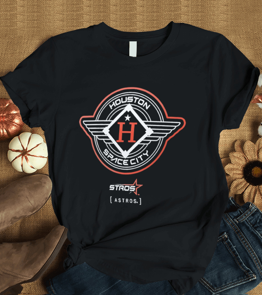 Houston Space City Stros Astros Diamond Wings H T-Shirt