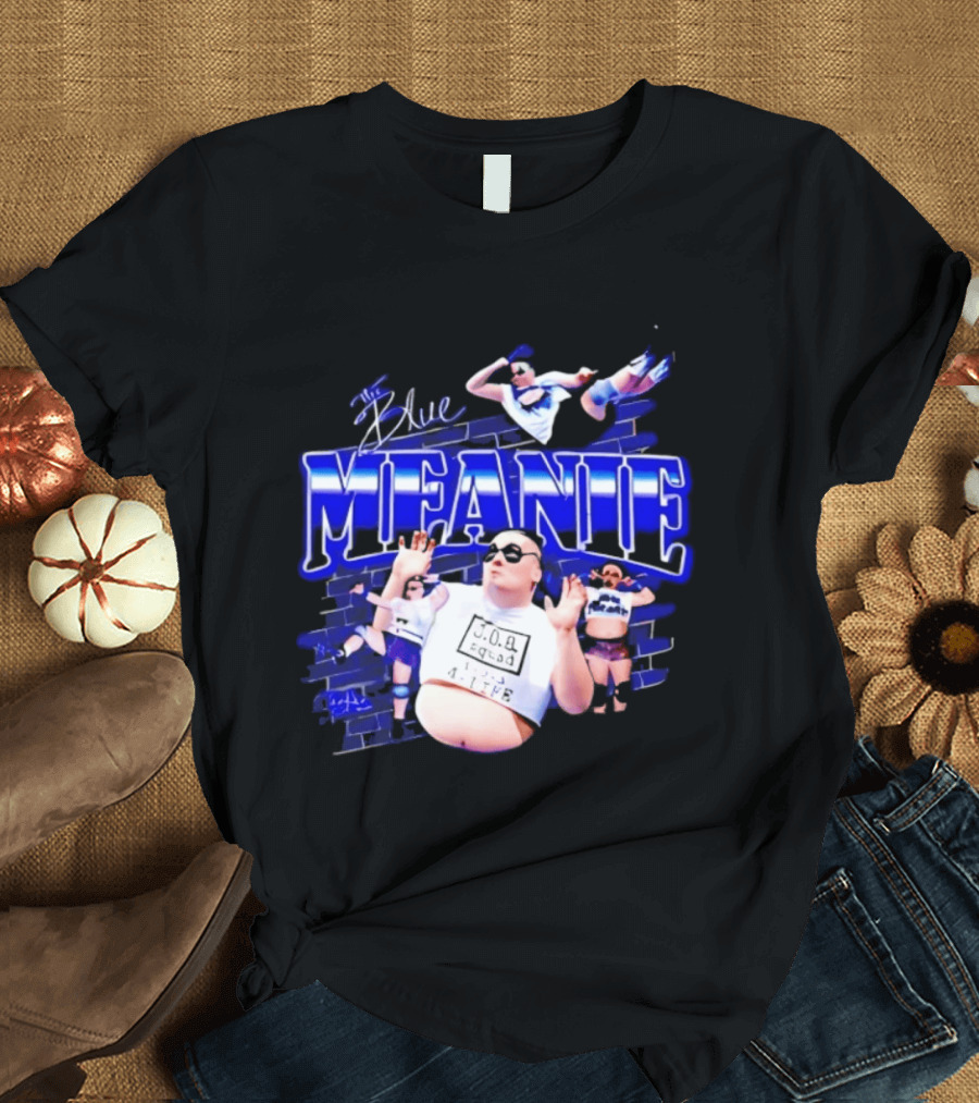 The Blue Meanie Brian Heffron Wrestling T-Shirt
