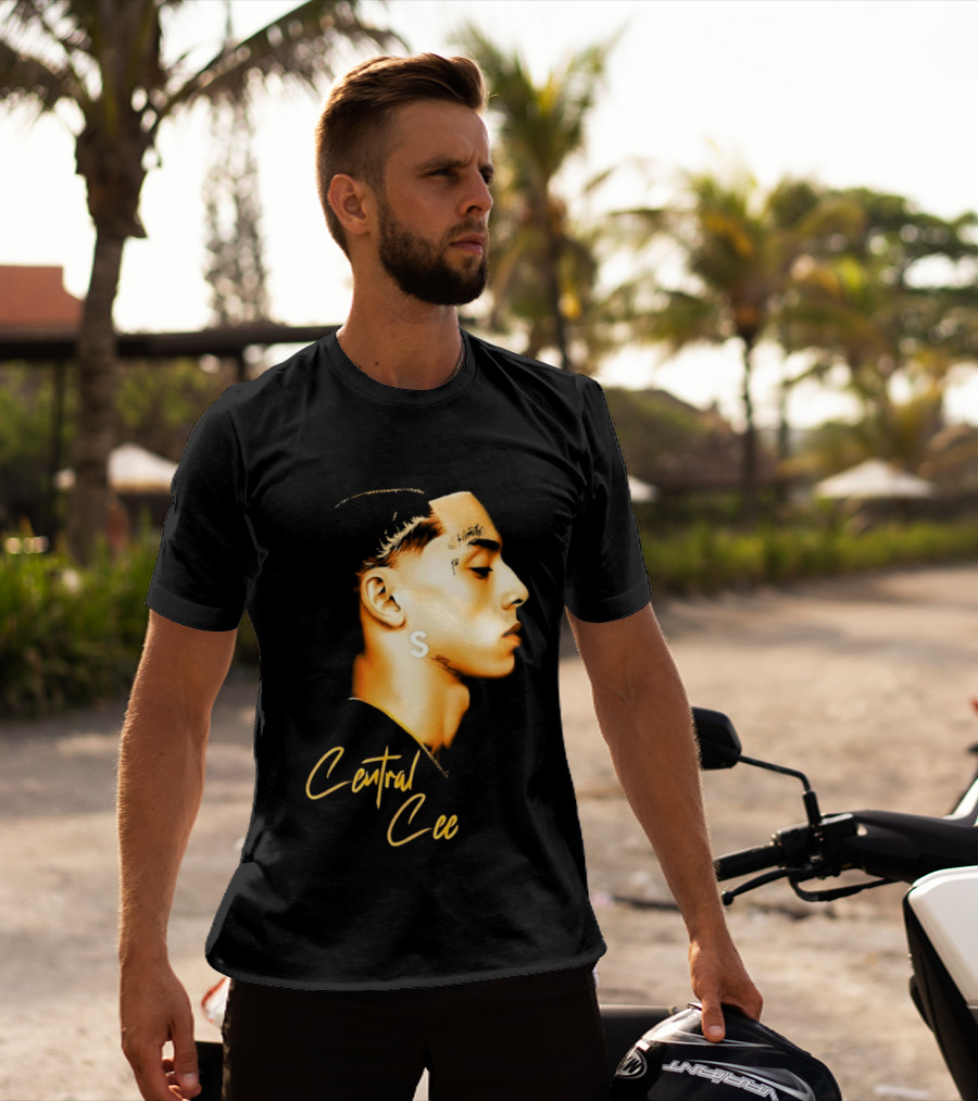Central Cee Star UK Portrait Profile T-Shirt