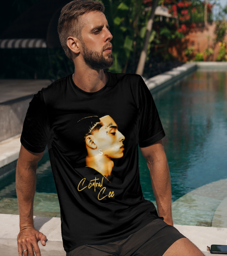 Central Cee Star UK Portrait Profile T-Shirt
