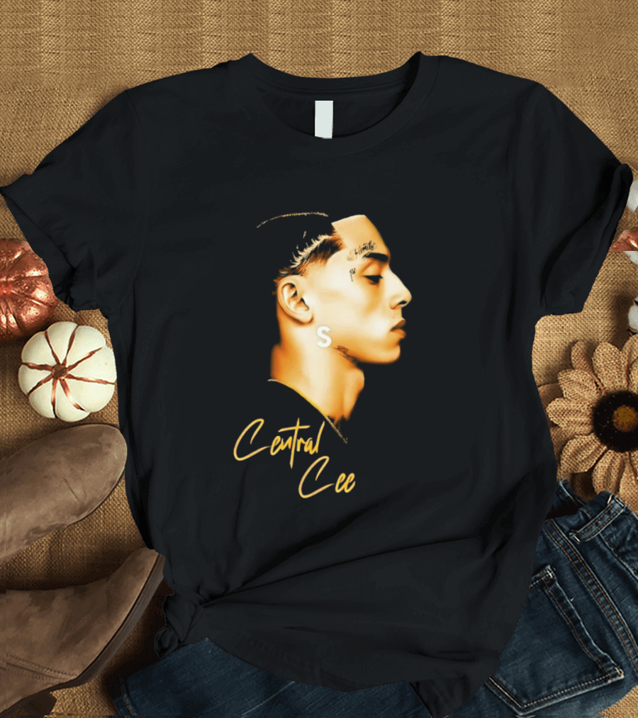 Central Cee Star UK Portrait Profile T-Shirt