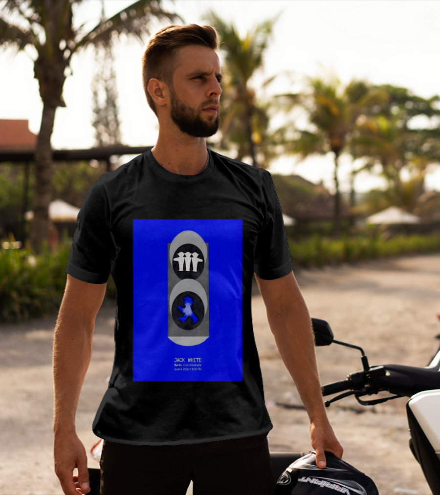 Jack White Berlin Columbiahalle June 4 2026 Ampelmann Traffic Light Icon Concert 8PM T-Shirt