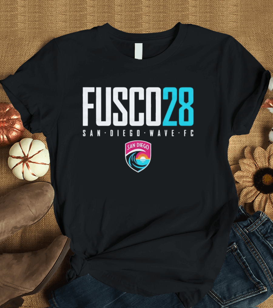 Fusco 28 San Diego Wave FC National Women's Soccer League NWSL T-Shirt