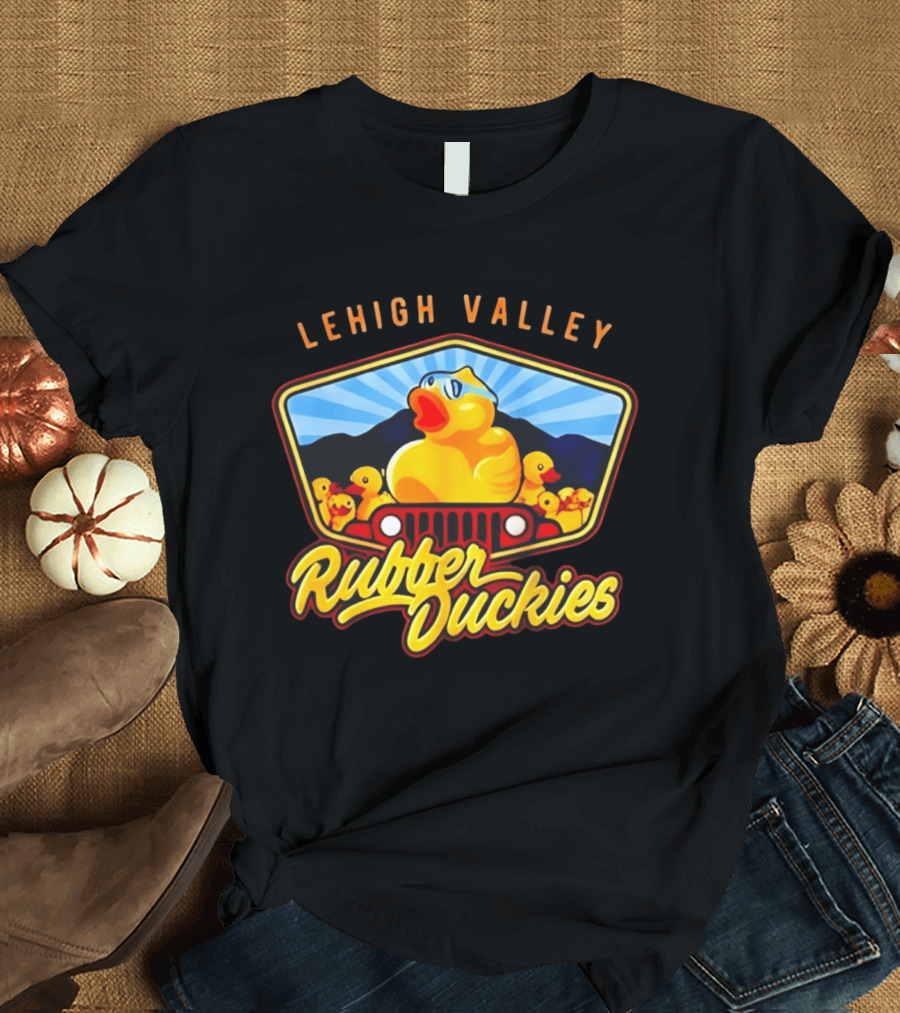 Lehigh Valley IronPigs Rubber Duckies Jeep T-Shirt