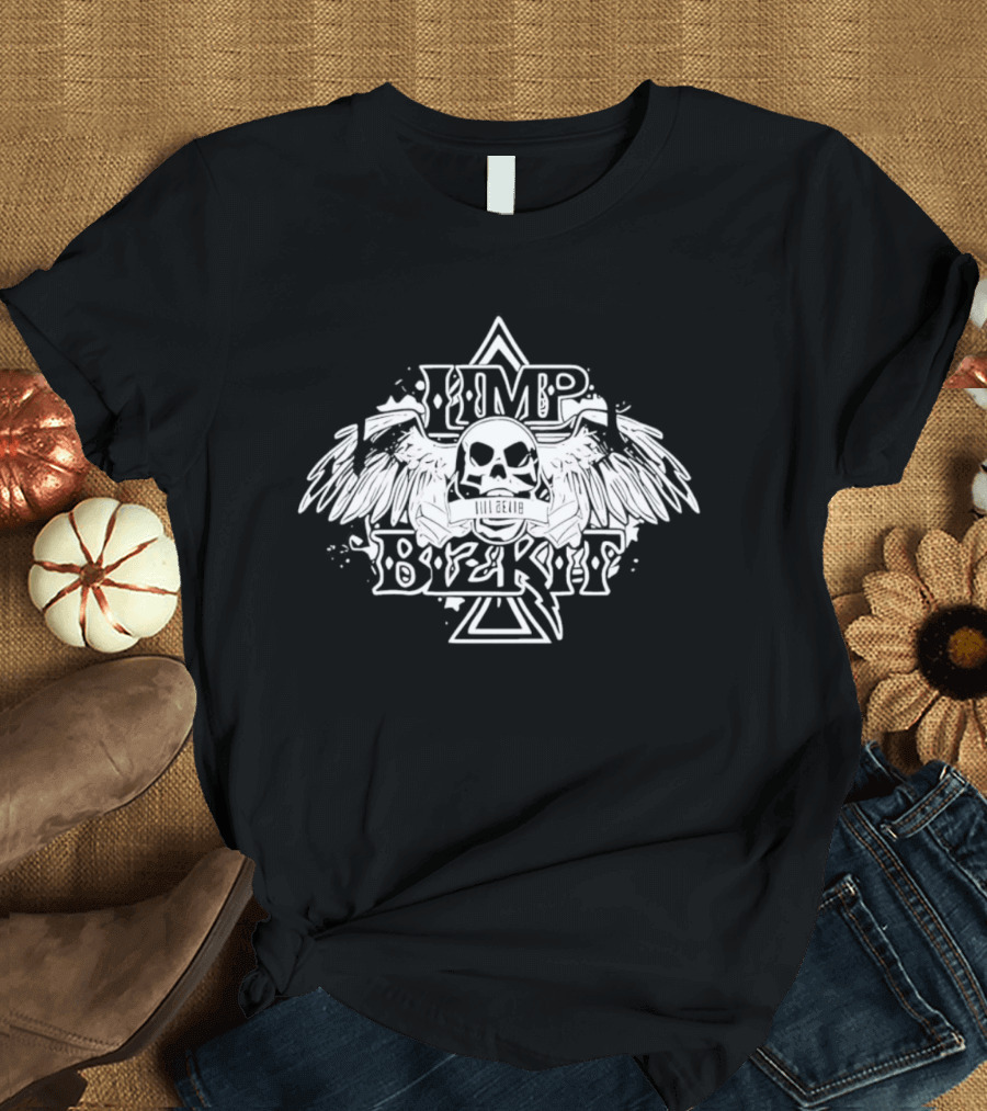 Limp Bizkit Skull Wings Band Music T-Shirt