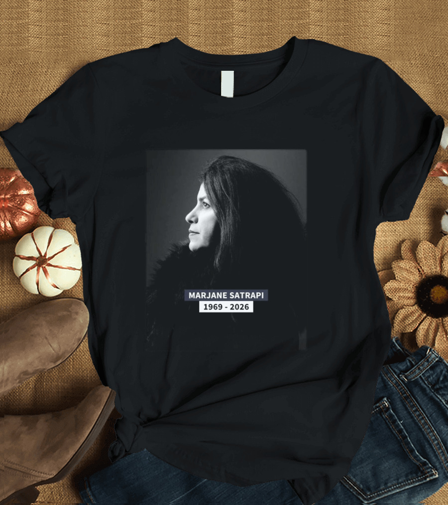 Marjane Satrapi 1969 2026 Impactful Black And White Profile T-Shirt