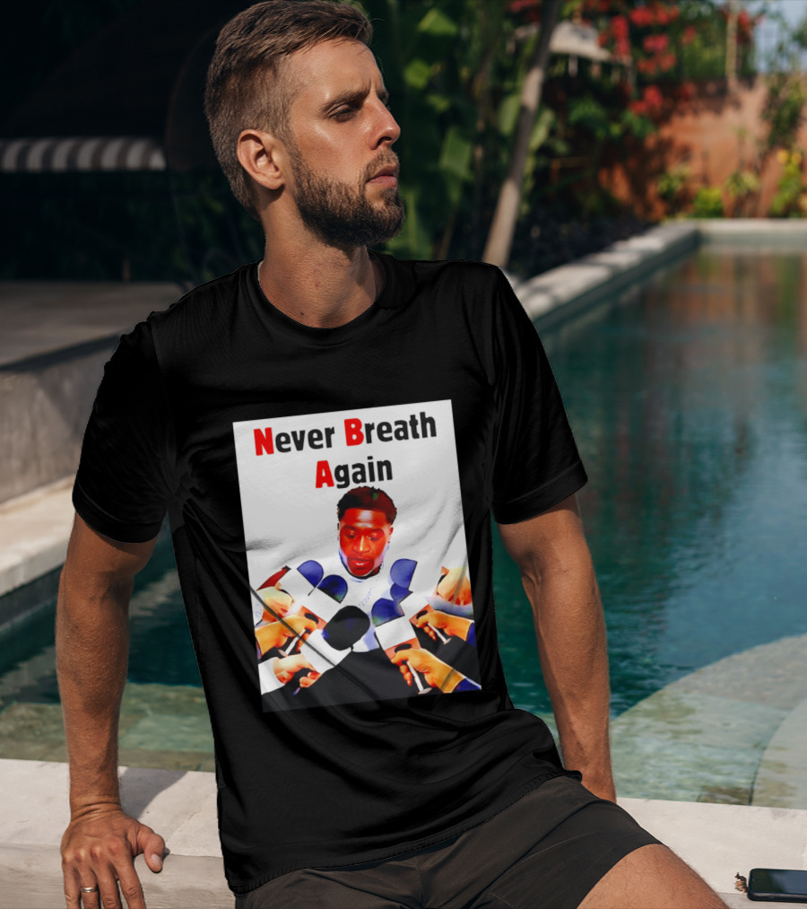 Never Breath Again George Floyd Microphones Press T-Shirt