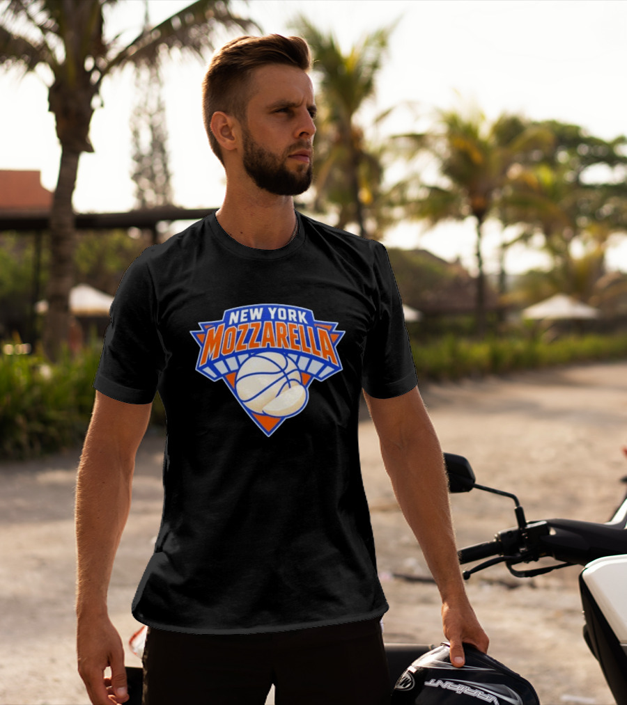 New York Mozzarella Basketball NY Knicks T-Shirt