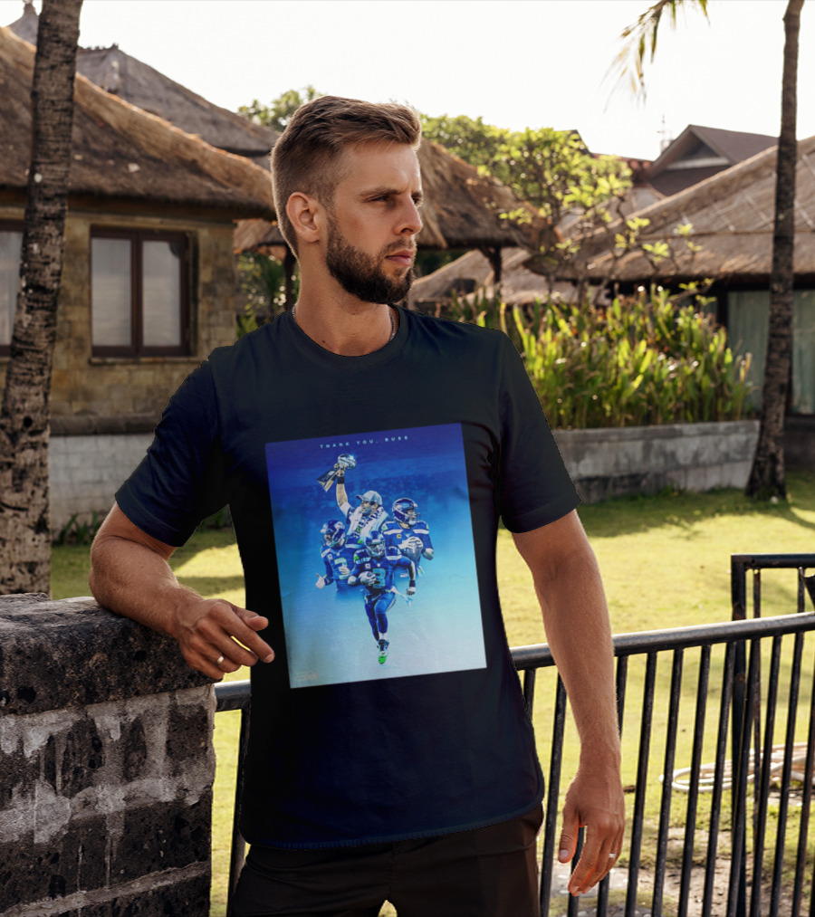 Thank You Russ Seattle Seahawks Russell Wilson Super Bowl 3 T-Shirt