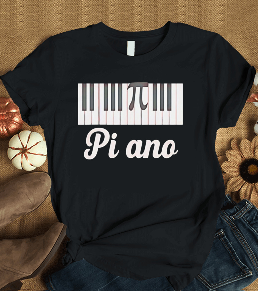 Pi Ano Jazz Lessons Piano Keys Pi T-Shirt
