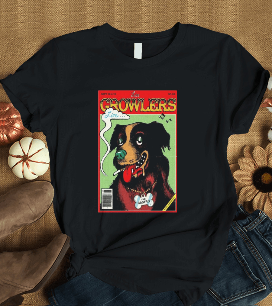 Los Growlers Live Sept 18 19 2026 San Francisco CA The Castro Theatre Dog T-Shirt