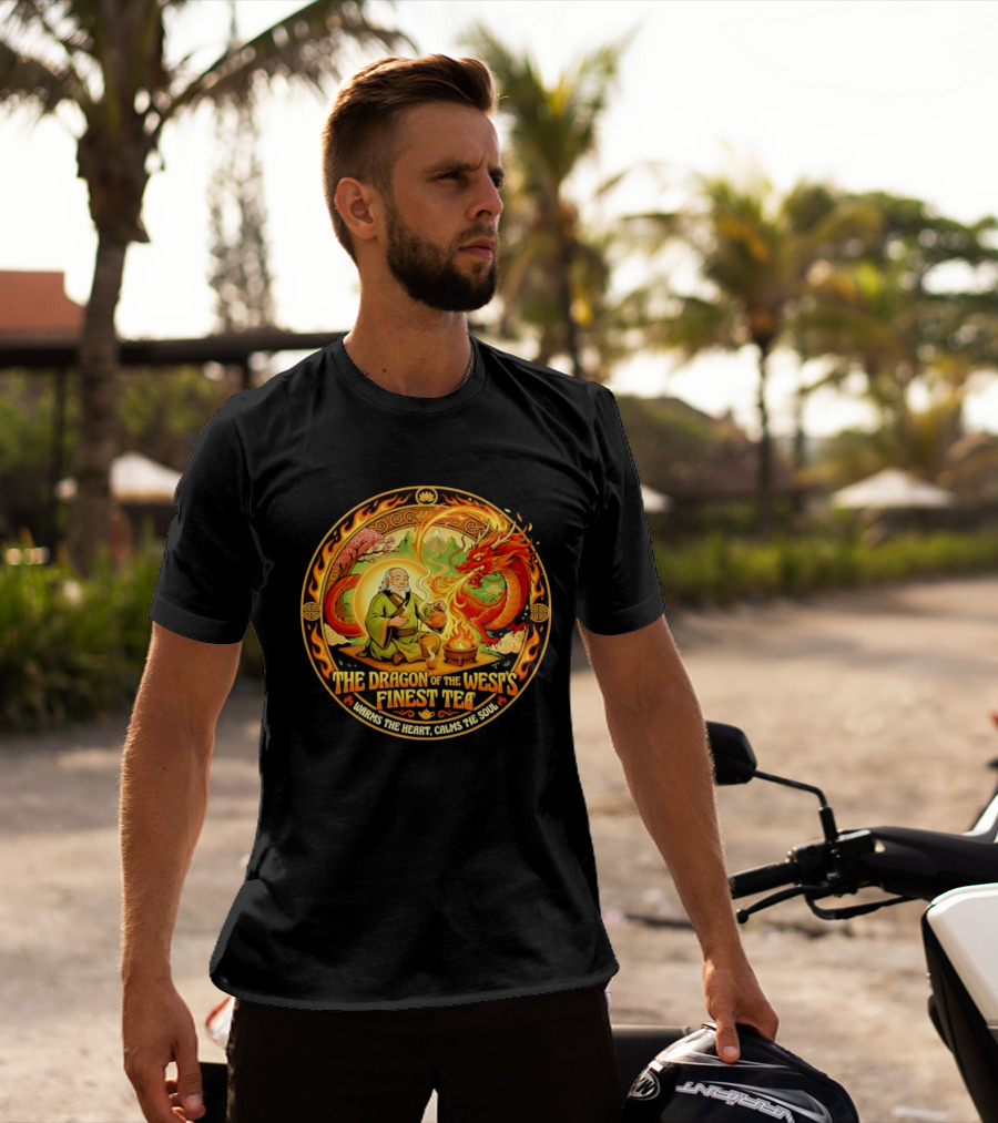 Uncle Iroh Dragon Of The West's Finest Tea Calms The Soul Avatar The Last Airbender T-Shirt