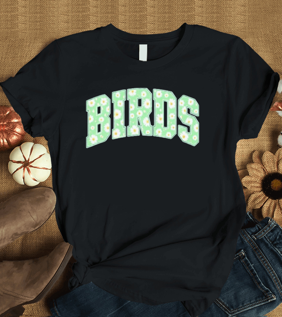 Birds Kelly Green Philadelphia Football Daisy T-Shirt